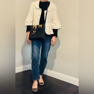 Anthropologie allihop slubbed terry jacket, gray, S